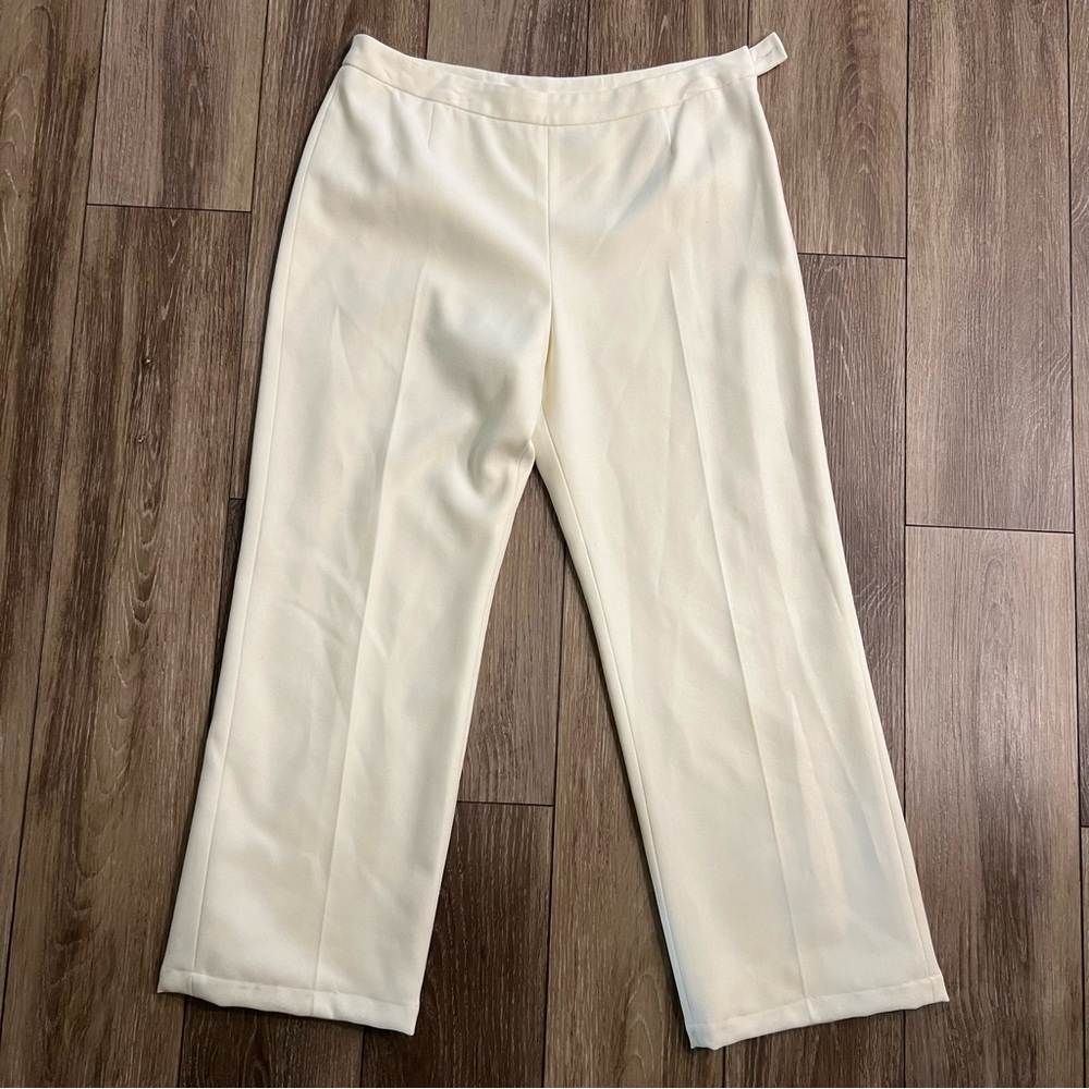Le Suit Straight Leg White Pants 14